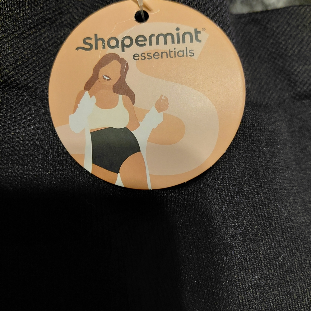 Shapermint Black High-Waisted Plus Size Shaper Panty - Picture 2 of 7